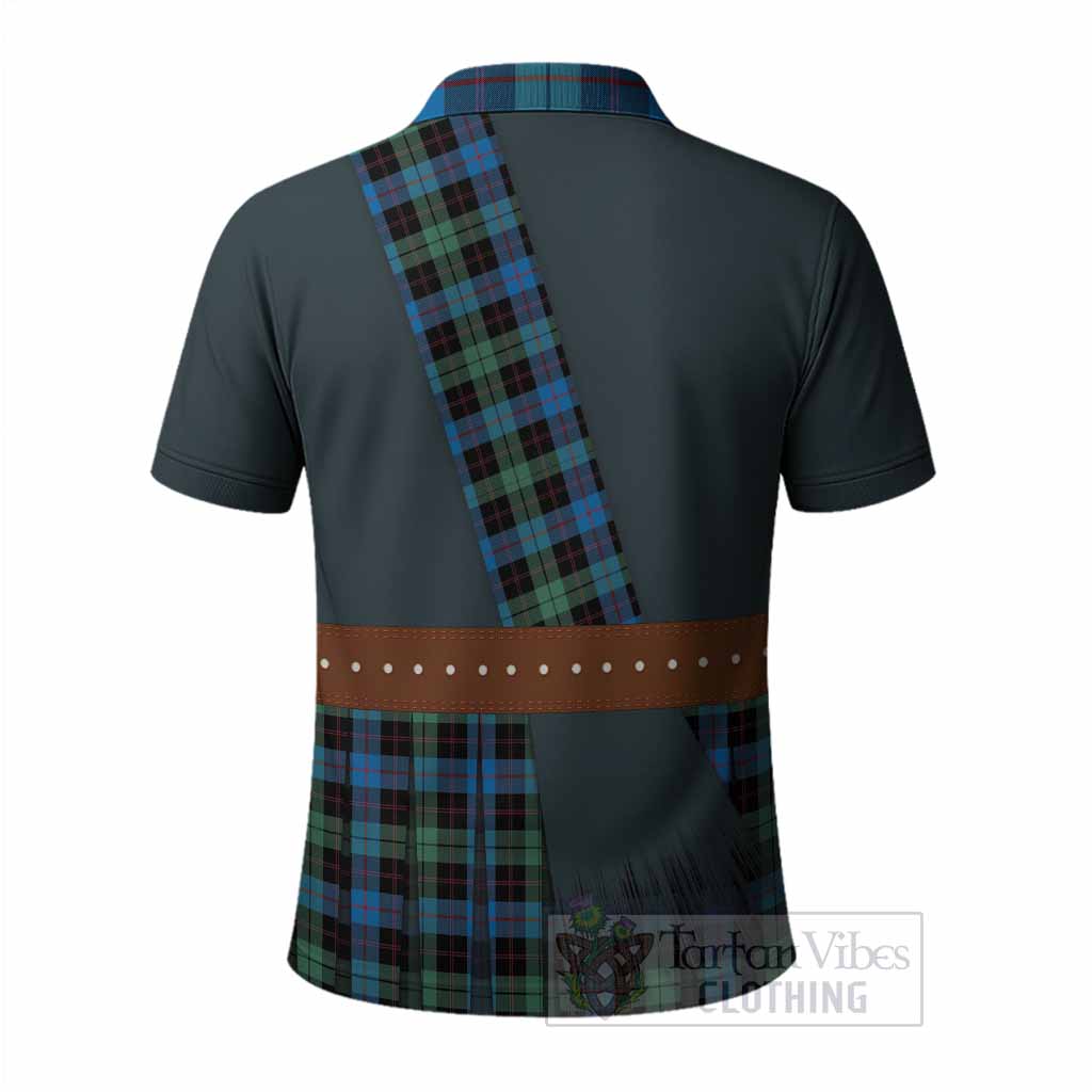 Guthrie Tartan Crest Polo Shirt Kilt Costume Style