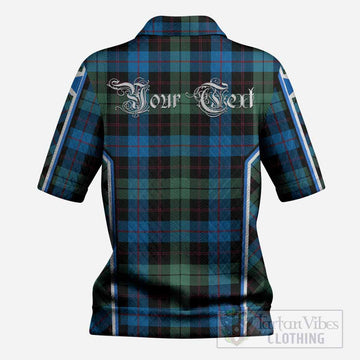 Guthrie Tartan Crest Women’s Polo Sweater Top Scotland Coat of Arm Flag Style