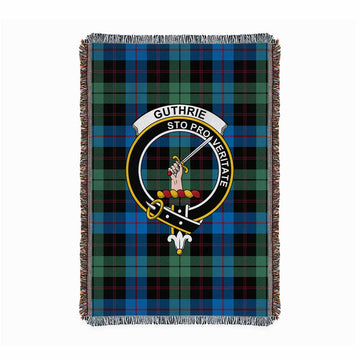 Guthrie Tartan Crest Woven Blanket S 43 x 67 inches 110 x 170cm - Tartan Vibes Clothing