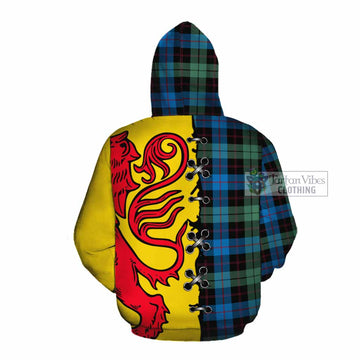 Guthrie Tartan Family Crest Cotton Hoodie Lion Rampant Honor
