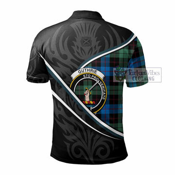 Guthrie Tartan Family Crest Polo Shirt Celtic Scottish Thistle Floral - Tartan Vibes Clothing
