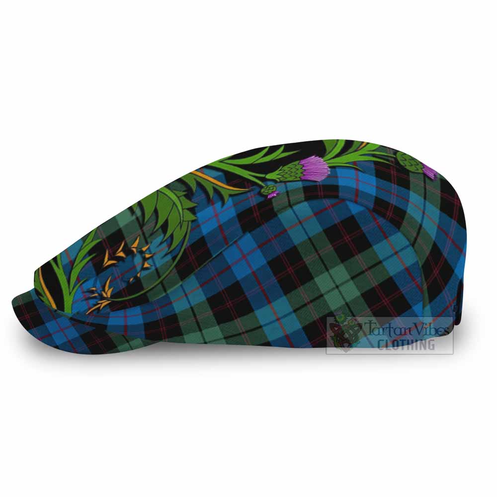 Guthrie Tartan Flat Cap, Jeff Cap Scottish Thistle Pride Heritage Art - Tartan Vibes Clothing