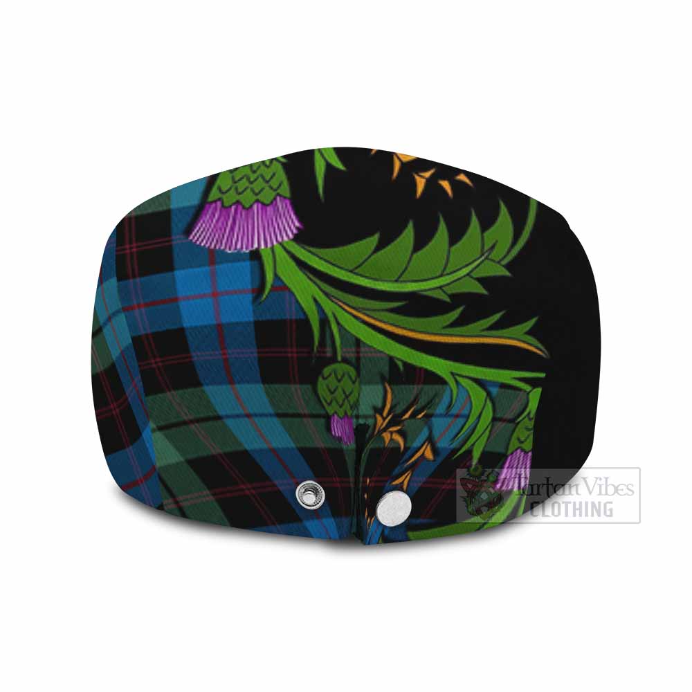 Guthrie Tartan Flat Cap, Jeff Cap Scottish Thistle Pride Heritage Art - Tartan Vibes Clothing