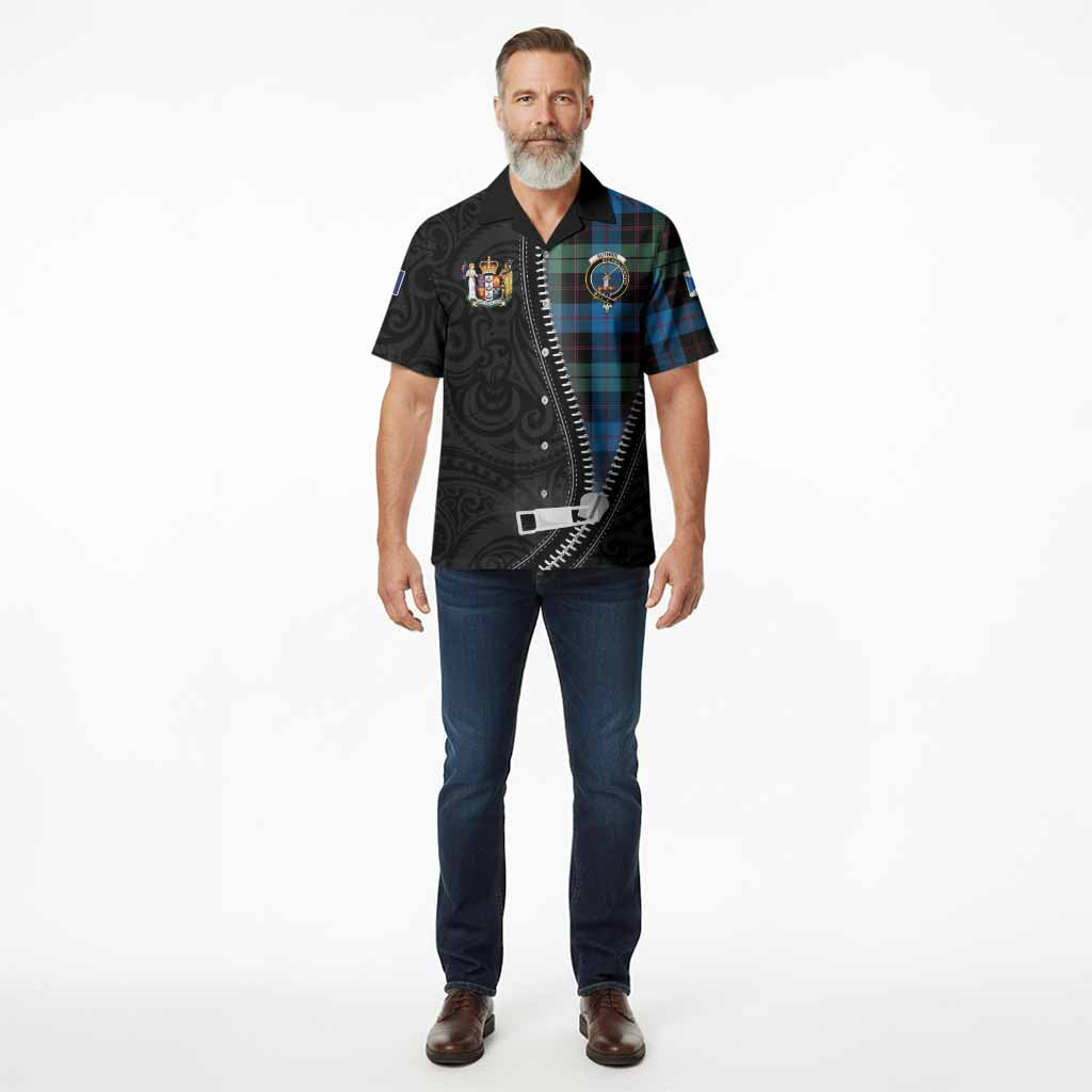 Guthrie Tartan Hawaiian Shirt New Zealand Pattern Unique Zipper Stylized