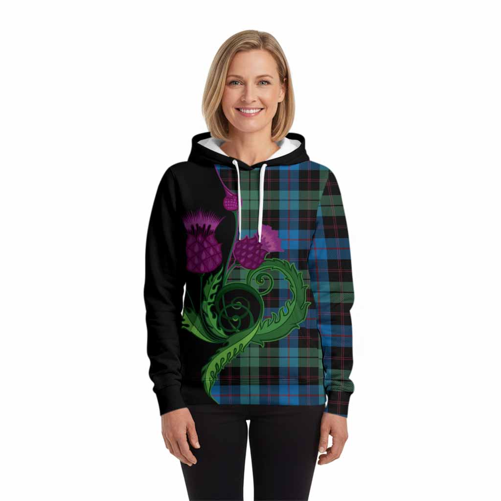 Guthrie Tartan Hoodie Traditional Scottish Thistle
