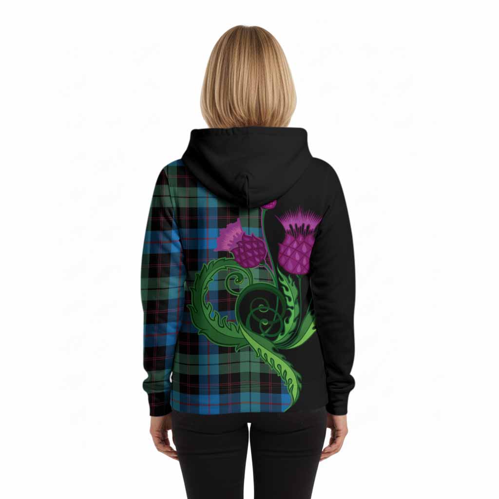 Guthrie Tartan Hoodie Traditional Scottish Thistle