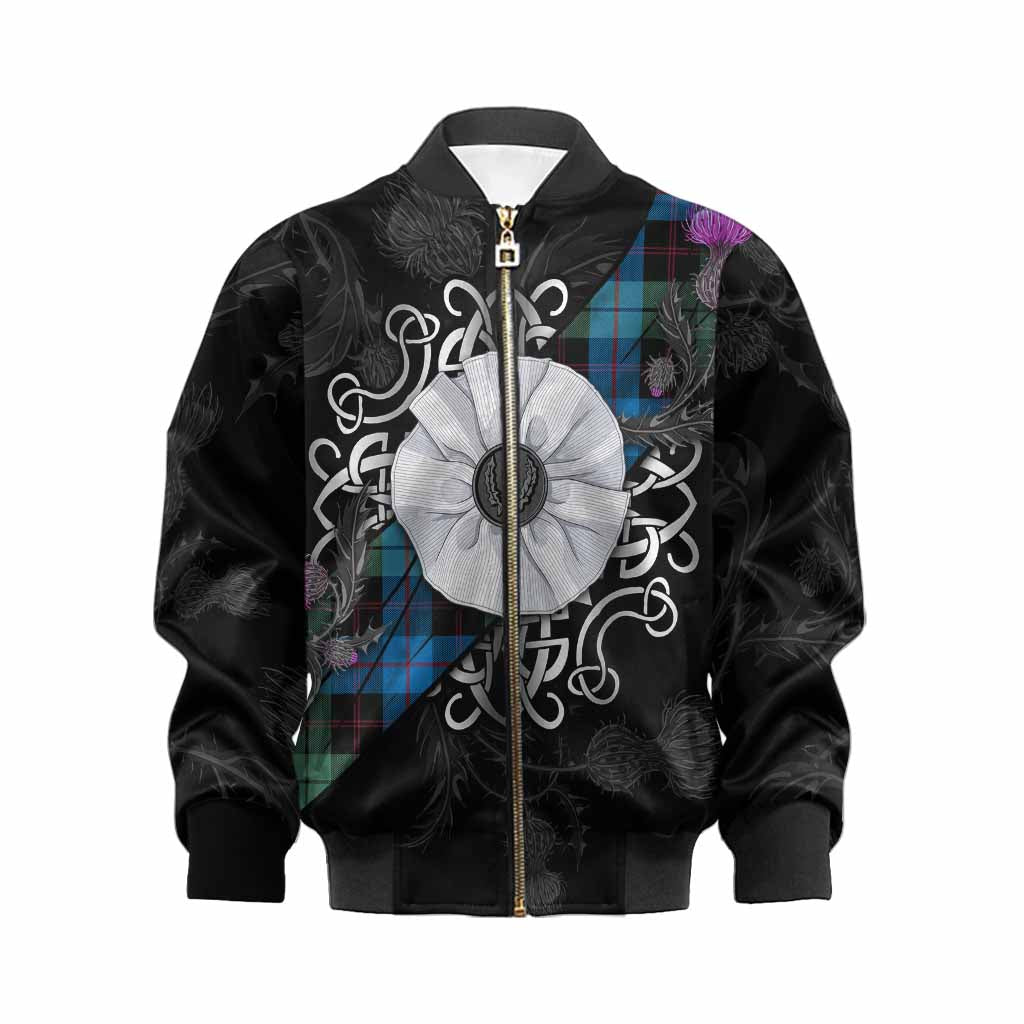 Guthrie Tartan Kid Bomber Jacket Jacobite White Rose Kid XS - Tartan Vibes Clothing