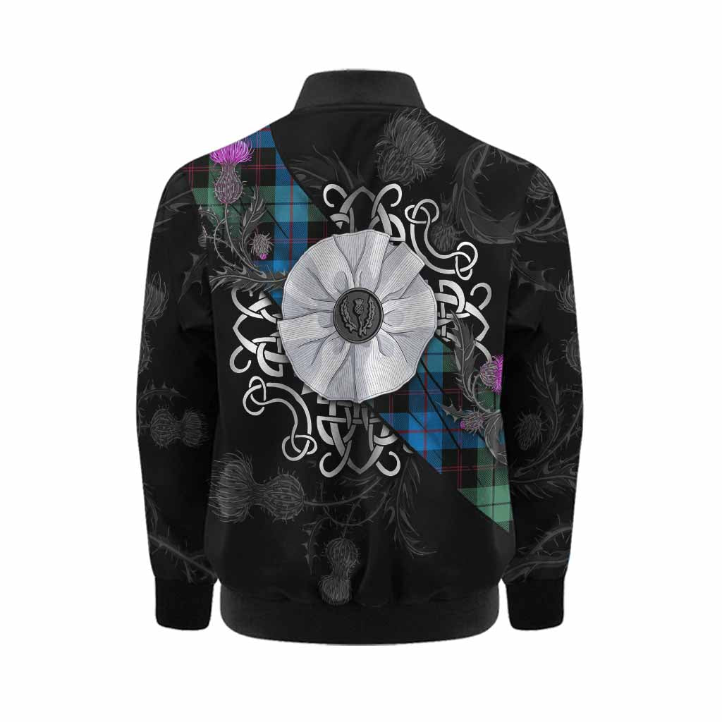 Guthrie Tartan Kid Bomber Jacket Jacobite White Rose Kid - Tartan Vibes Clothing