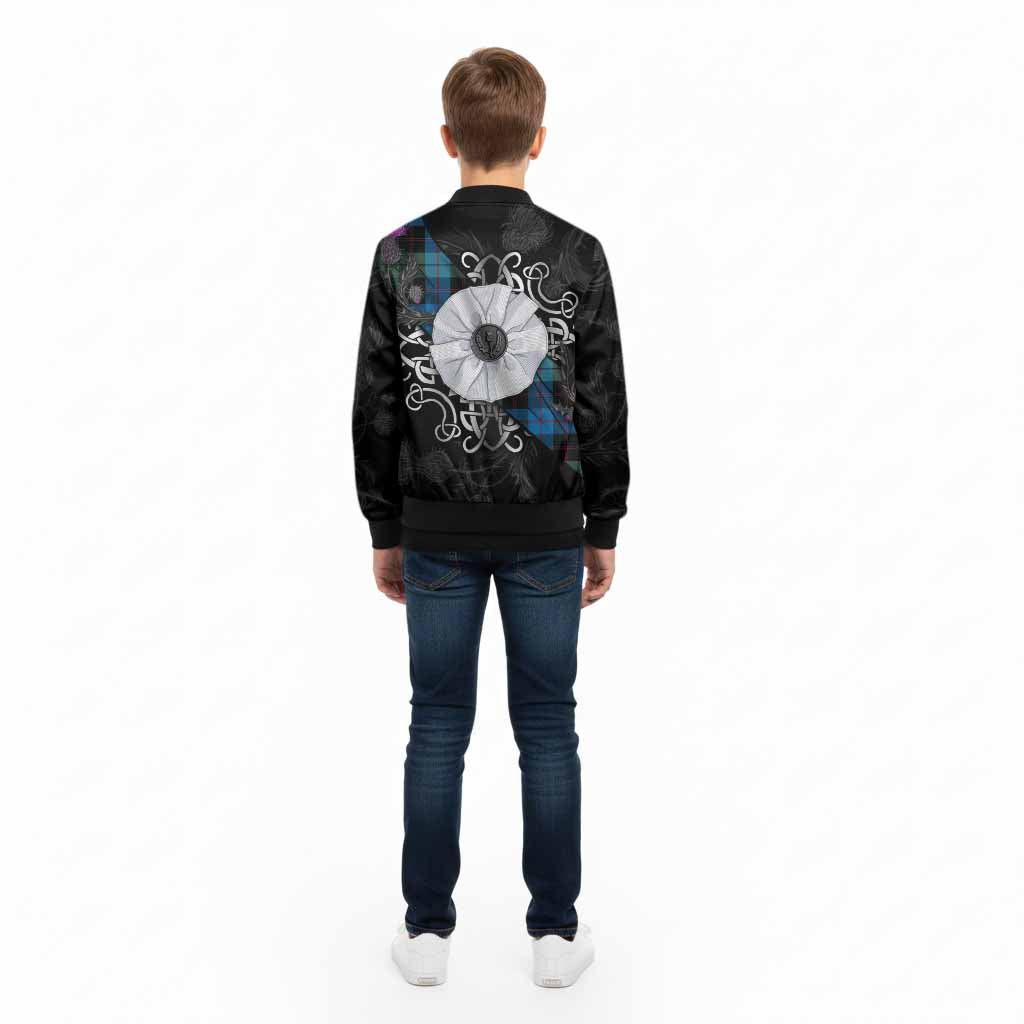 Guthrie Tartan Kid Bomber Jacket Jacobite White Rose - Tartan Vibes Clothing