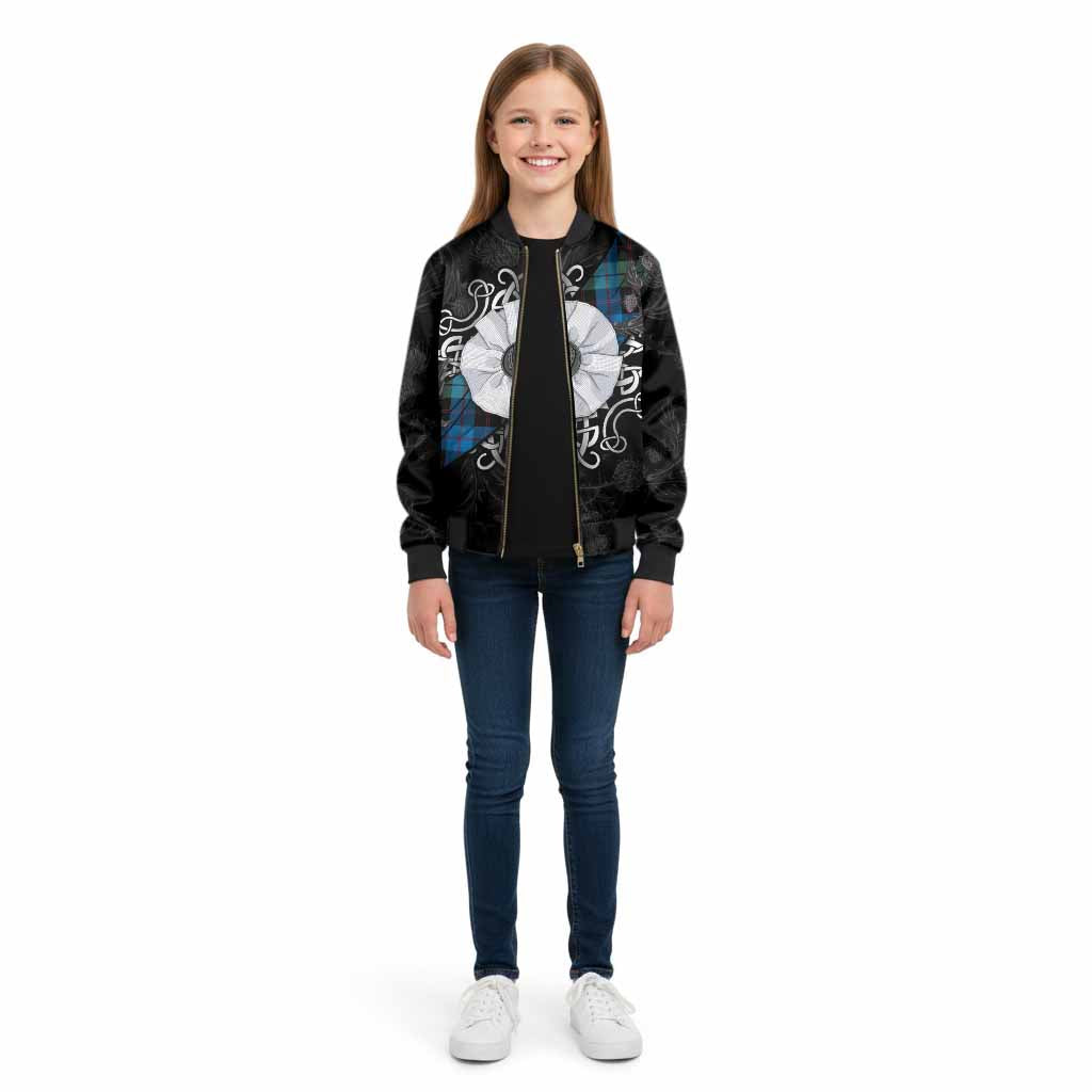 Guthrie Tartan Kid Bomber Jacket Jacobite White Rose - Tartan Vibes Clothing