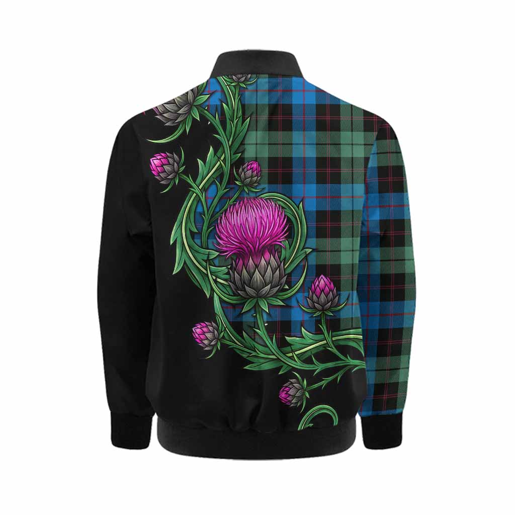 Guthrie Tartan Kid Bomber Jacket Resilient Scottish Thistle Kid - Tartan Vibes Clothing