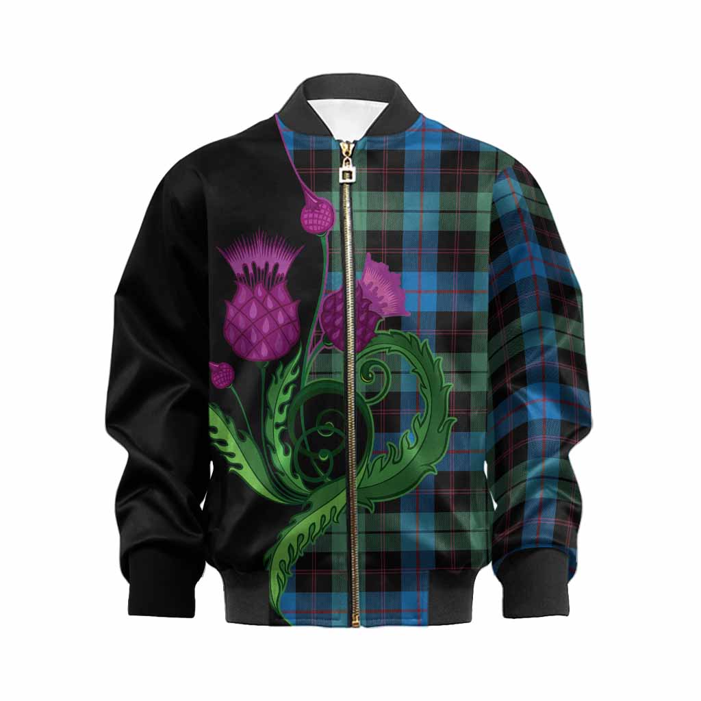 Guthrie Tartan Kid Bomber Jacket Traditional Scottish Thistle Kid XS - Tartan Vibes Clothing