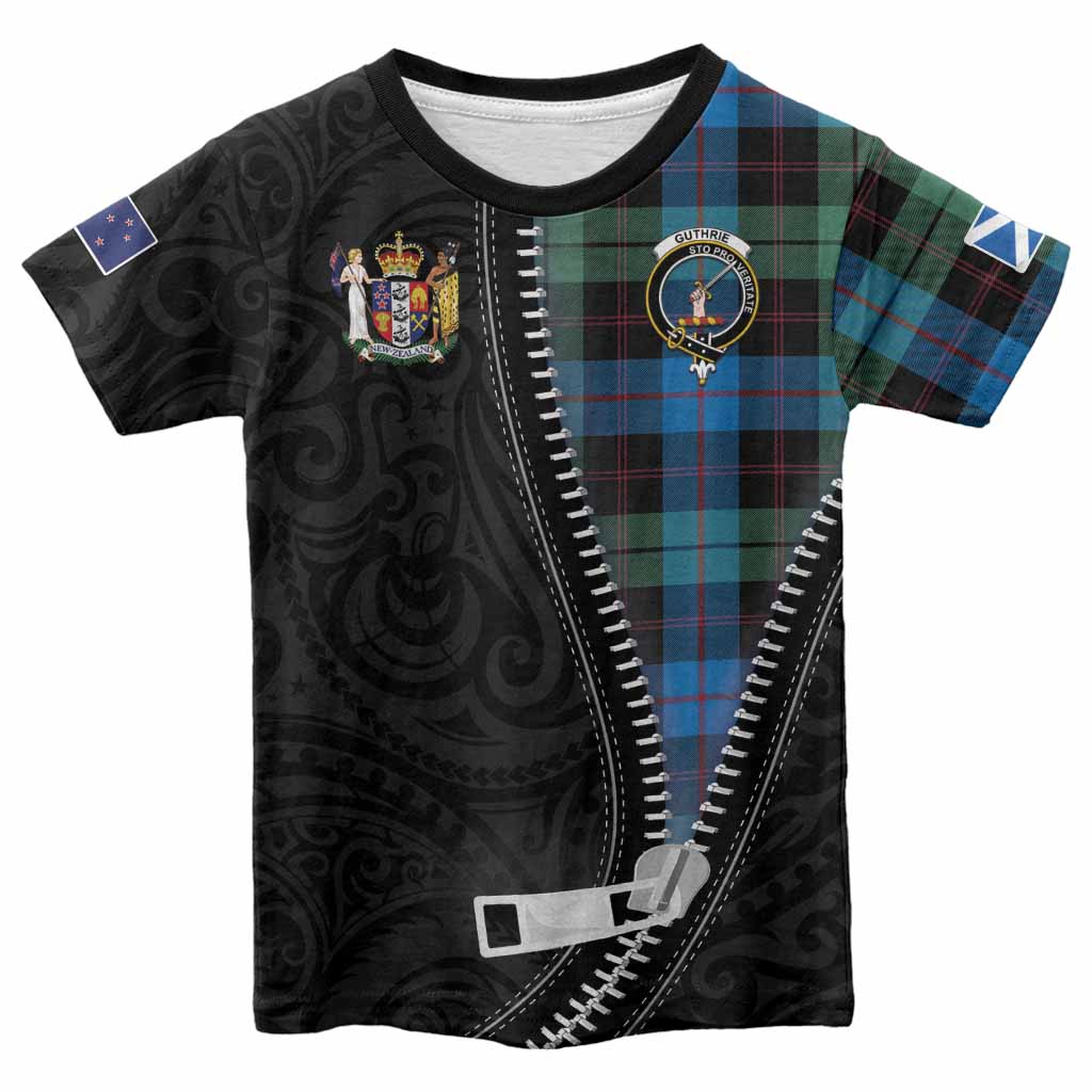 Guthrie Tartan Kid T-shirt New Zealand Pattern Unique Zipper Stylized