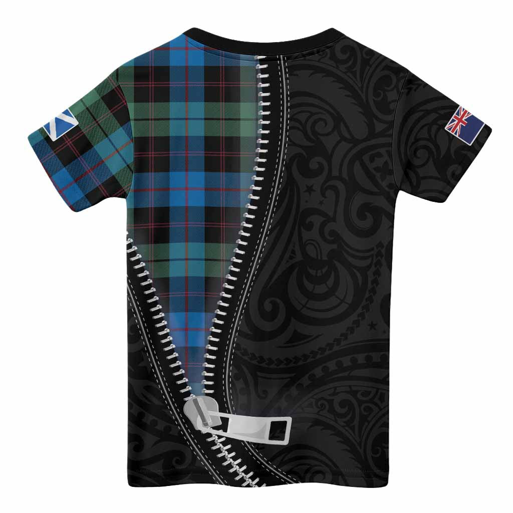 Guthrie Tartan Kid T-shirt New Zealand Pattern Unique Zipper Stylized