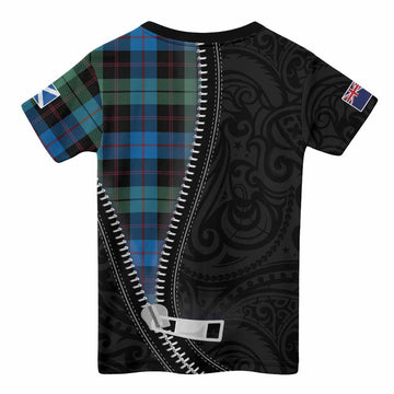Guthrie Tartan Kid T-shirt New Zealand Pattern Unique Zipper Stylized