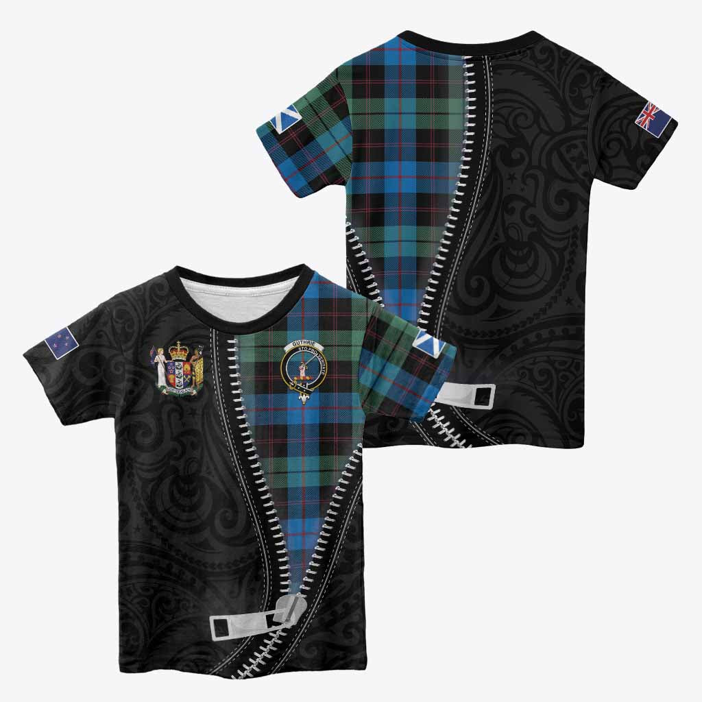 Guthrie Tartan Kid T-shirt New Zealand Pattern Unique Zipper Stylized