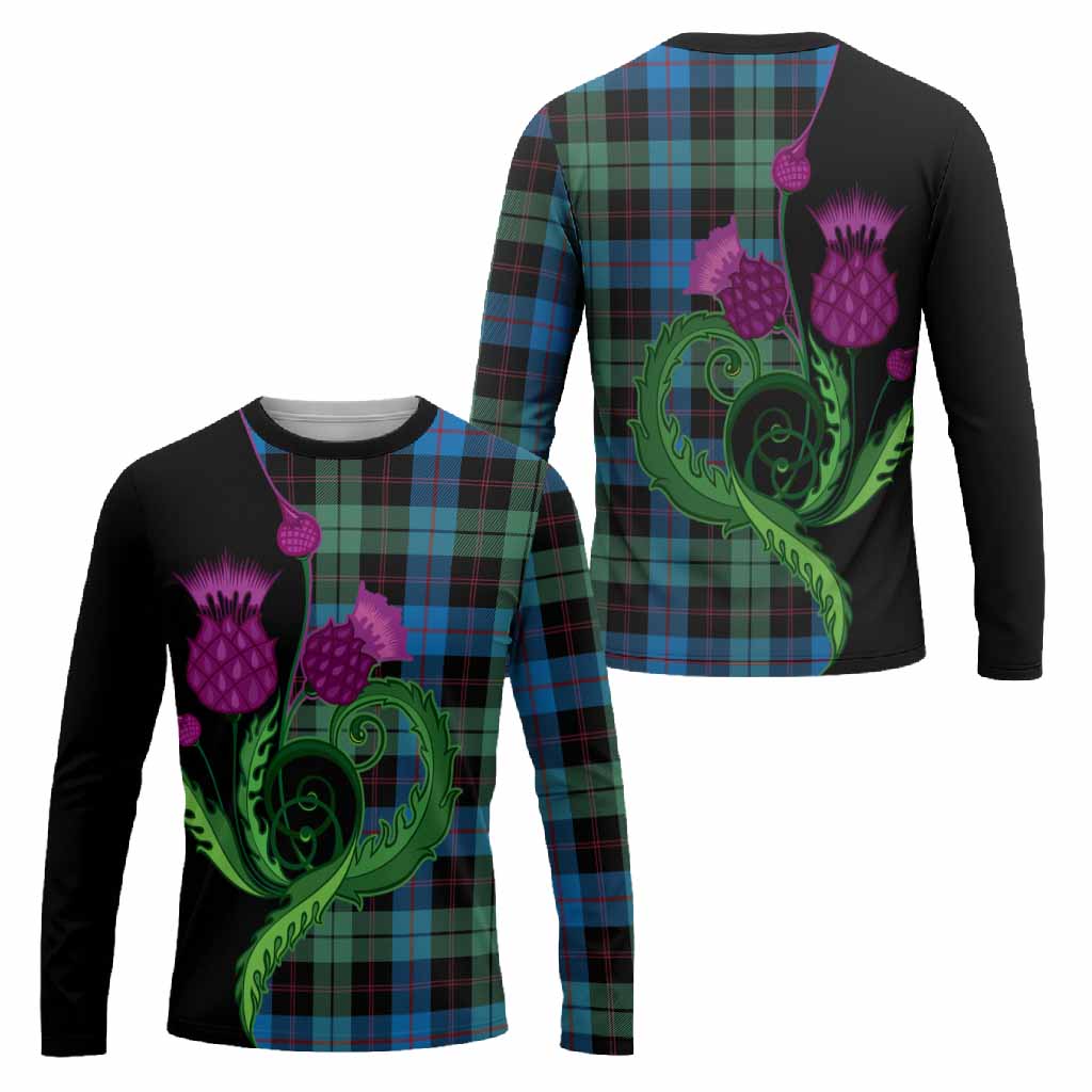 Guthrie Tartan Long Sleeve T-Shirt Traditional Scottish Thistle