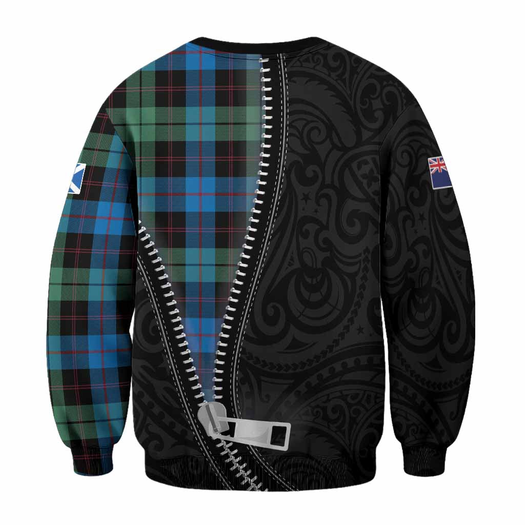 Guthrie Tartan Sweatshirt New Zealand Pattern Unique Zipper Stylized
