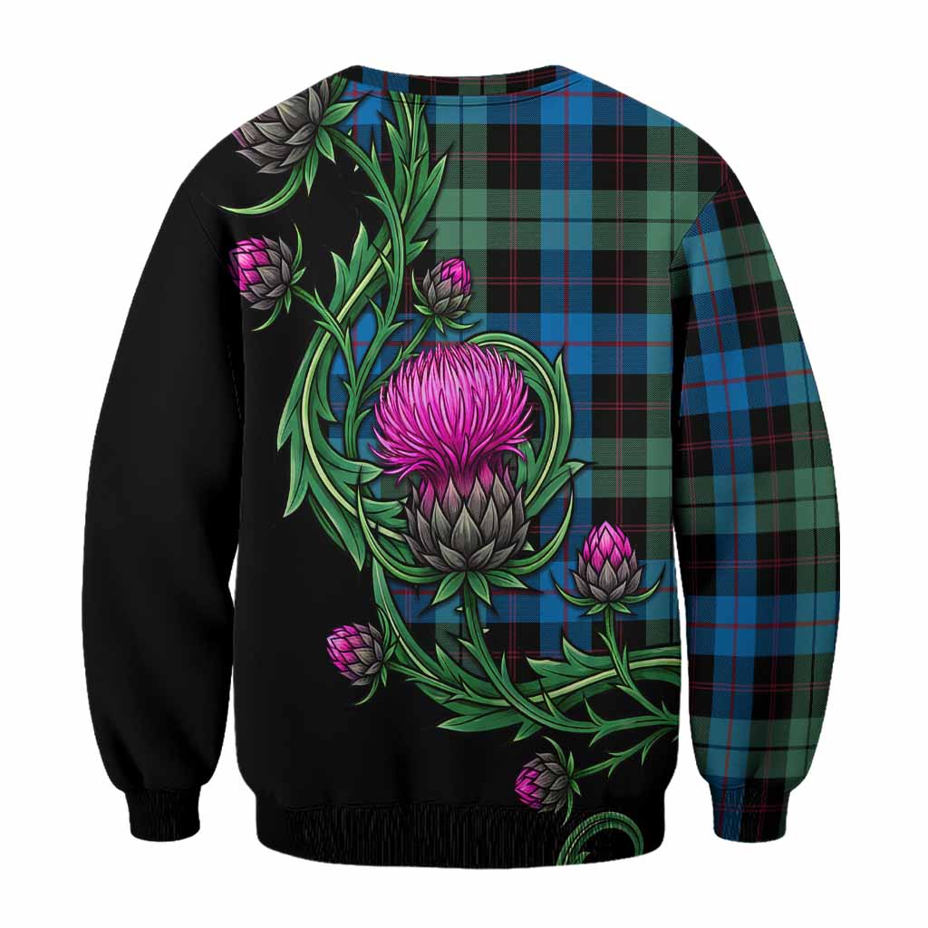 Guthrie Tartan Sweatshirt Resilient Scottish Thistle - Tartan Vibes Clothing