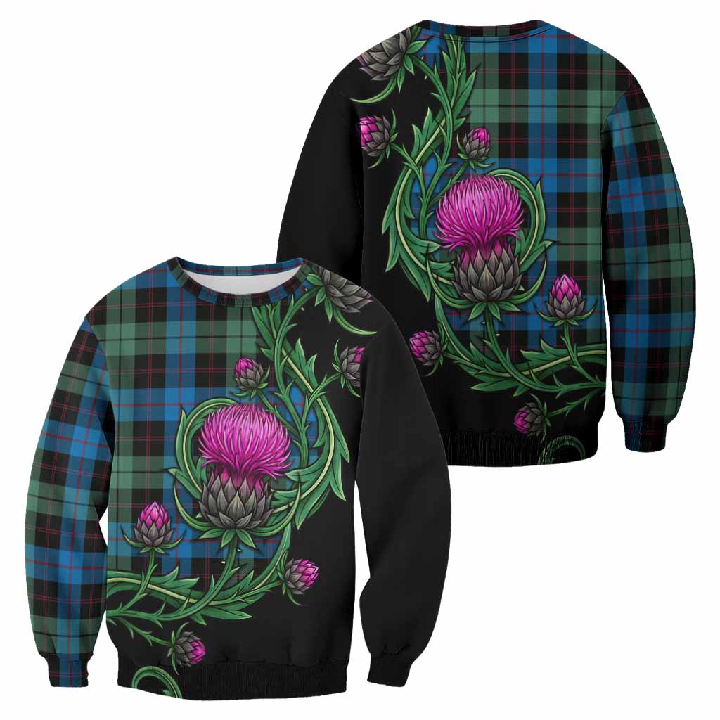 Guthrie Tartan Sweatshirt Resilient Scottish Thistle - Tartan Vibes Clothing