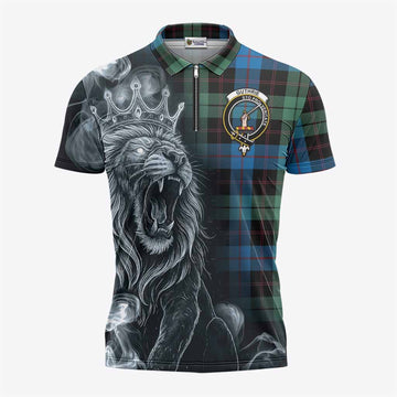 Guthrie Tartan Zipper Polo Shirt Roaring Lion Heritage