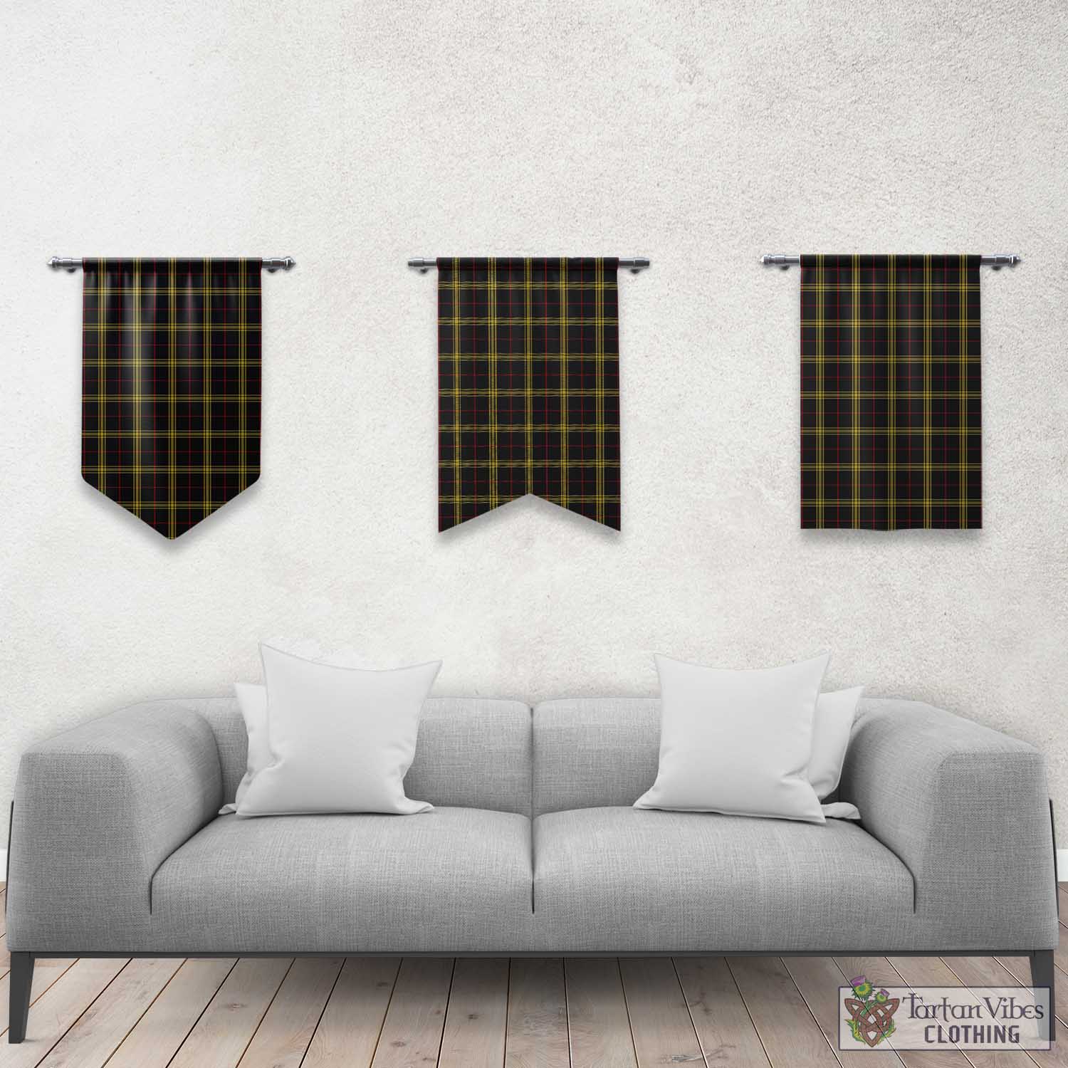 Gwynn Tartan Gonfalon, Tartan Banner Rectangle - Tartan Vibes Clothing