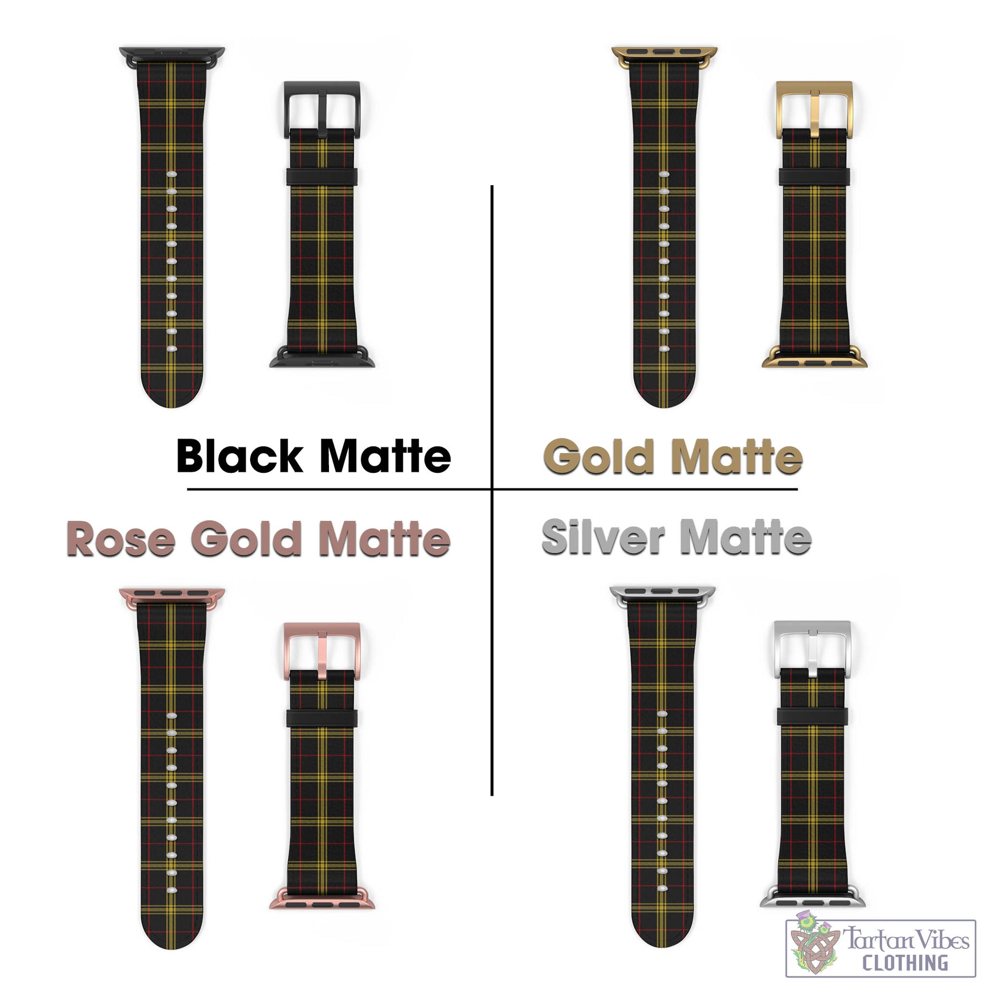 Gwynn Tartan Watch Band 42 - 45 mm - Tartan Vibes Clothing
