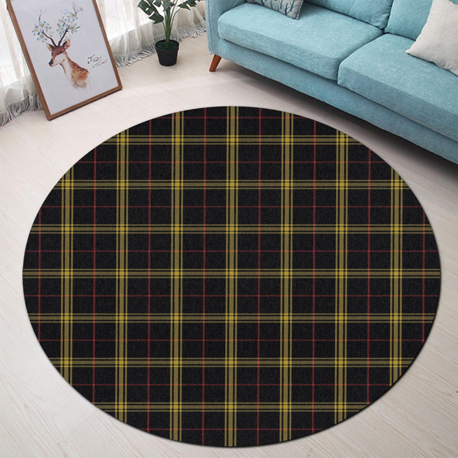 Gwynn Tartan Round Rug - Tartan Vibes Clothing