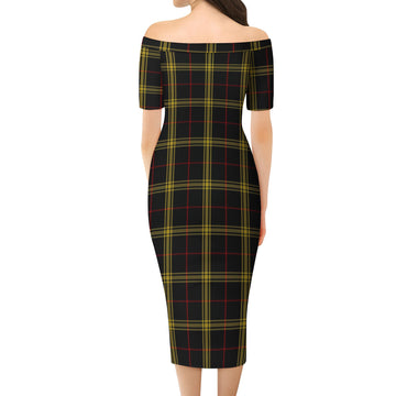 Gwynn Tartan Off Shoulder Lady Dress - Tartan Vibes Clothing