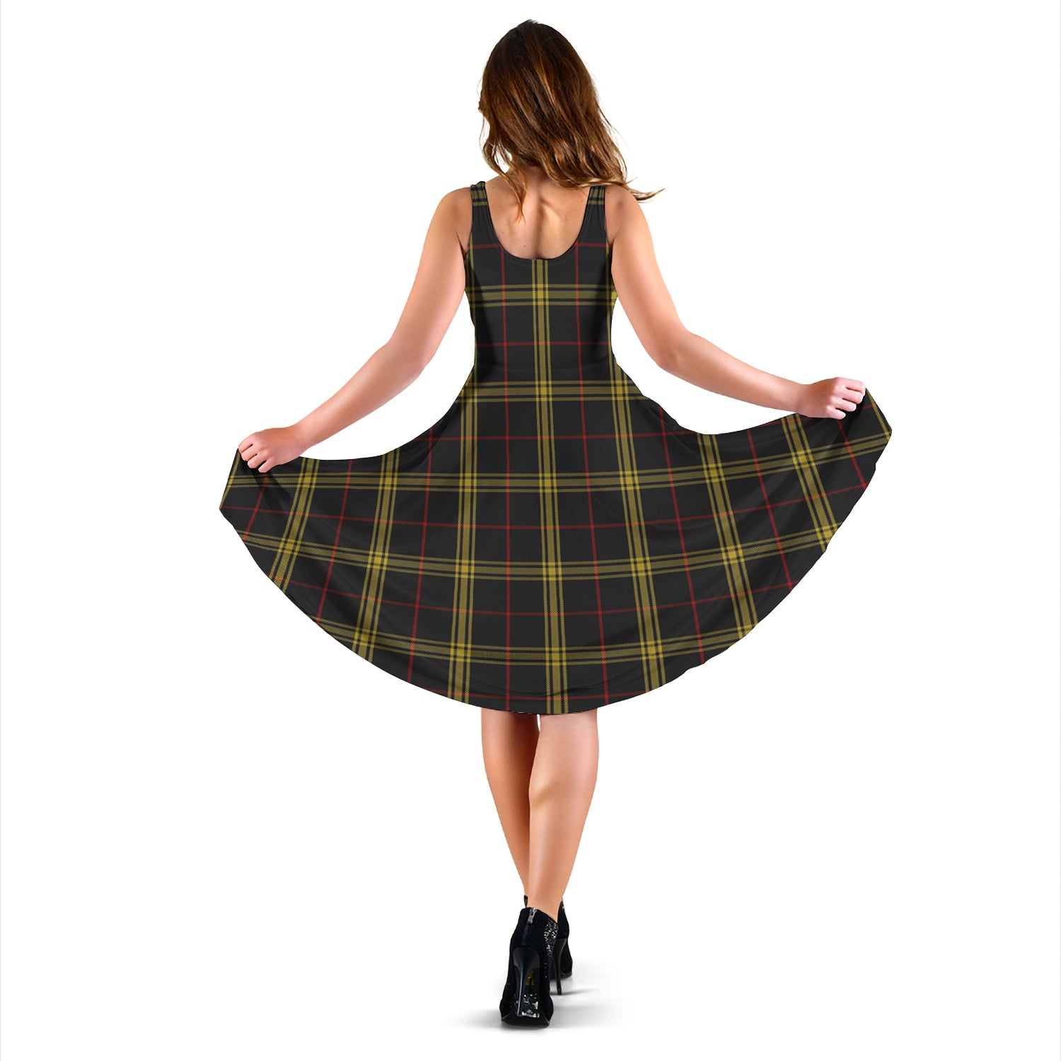 Gwynn Tartan Sleeveless Midi Womens Dress - Tartan Vibes Clothing