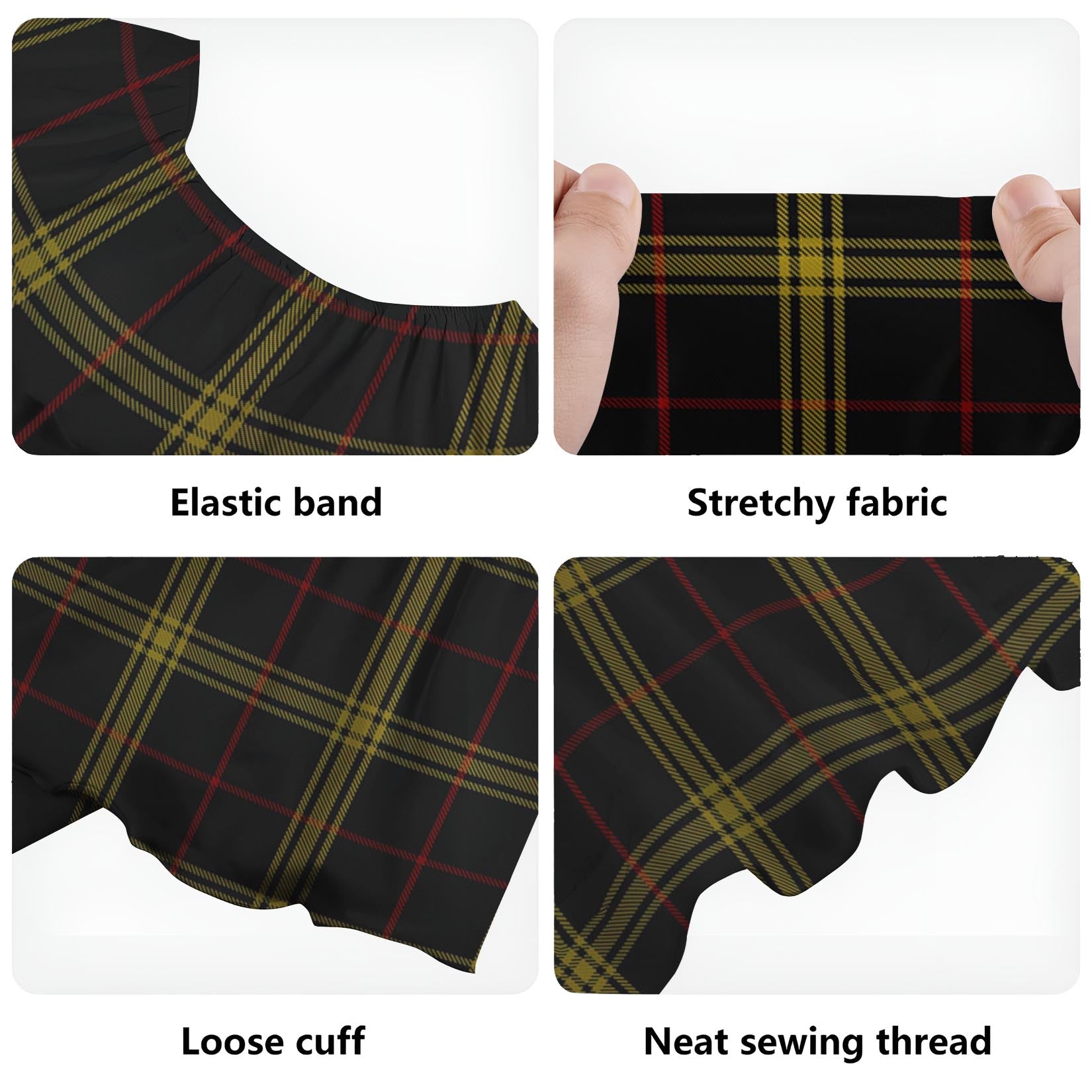 Gwynn Tartan Off Shoulder Long Dress - Tartan Vibes Clothing