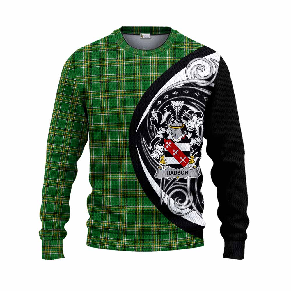 Tartan Vibes Clothing Hadsor Irish Clan Knitted Sweater Celtic Circle Style
