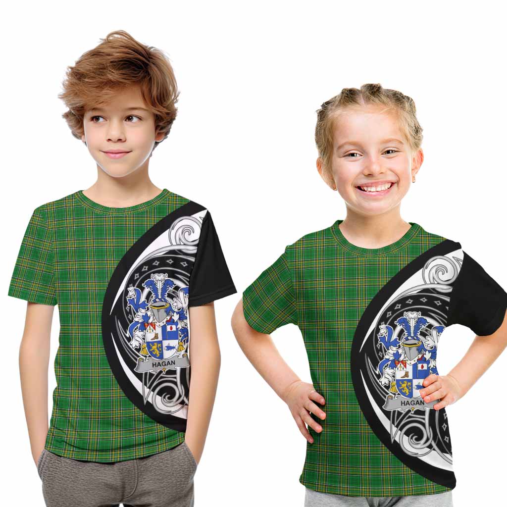 Hagan Irish Clan Kid T-Shirt Celtic Circle Style Youth XL Size14 - Tartan Vibes Clothing