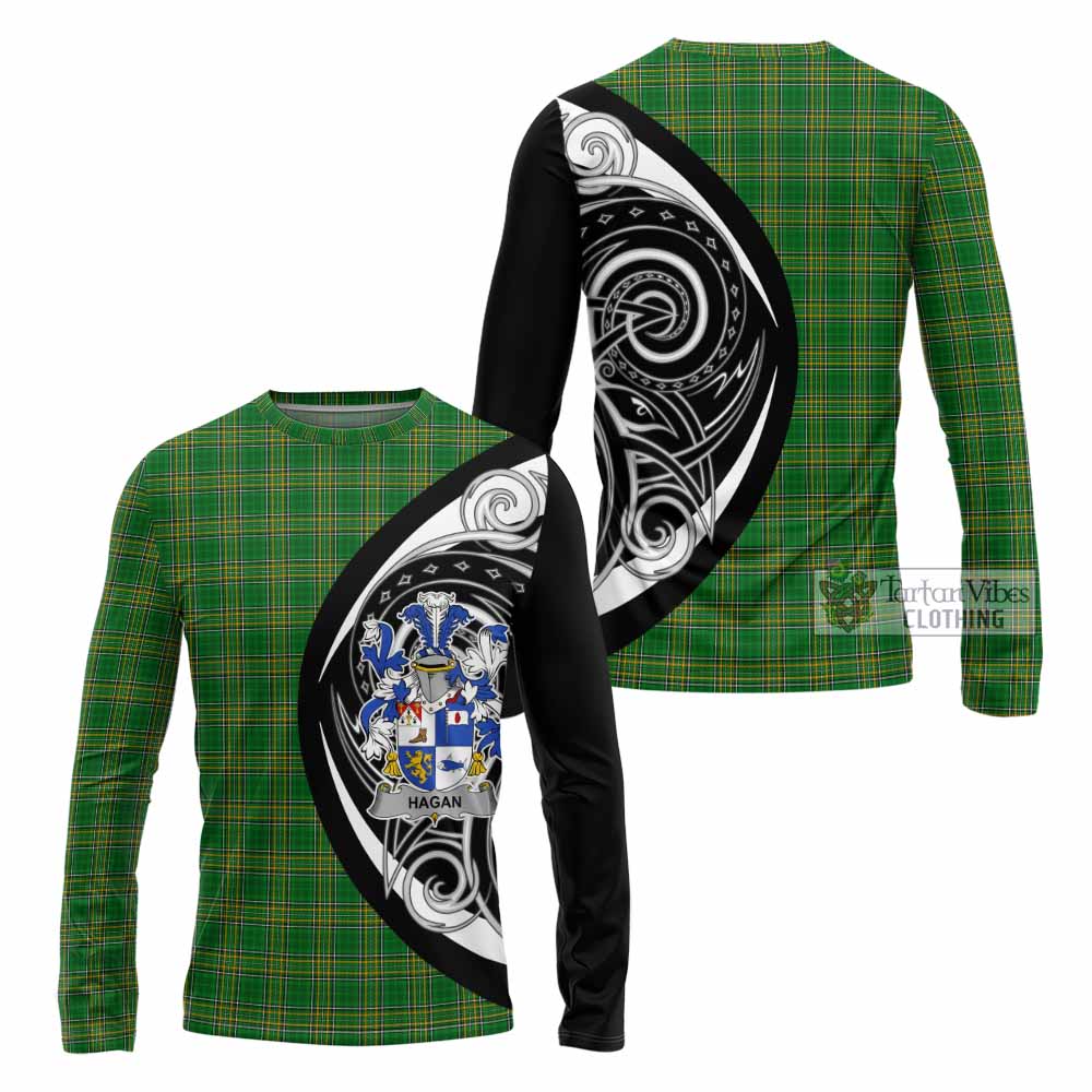 Hagan Irish Clan Long Sleeve T-Shirt Celtic Circle Style - Tartan Vibes Clothing