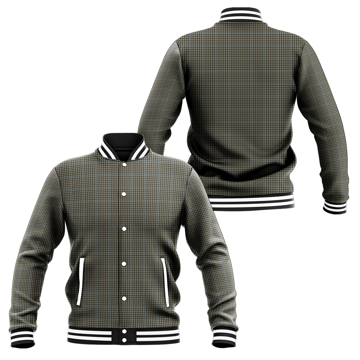 Haig Tartan Baseball Jacket Unisex - Tartan Vibes Clothing