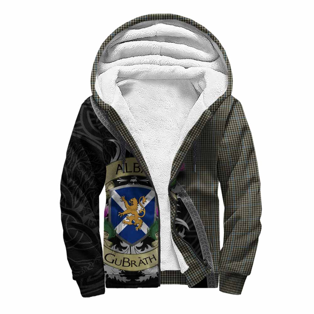 Tartan Vibes Clothing Haig Tartan Family Crest Sherpa Hoodie Lion Rampant Royal Thistle Shield Celtic Inspired