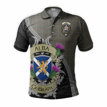 Haig Tartan Family Crest Polo Shirt Lion Rampant Royal Thistle Shield Celtic Inspired