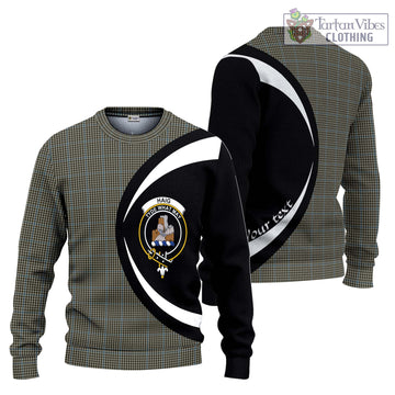 Haig Tartan Ugly Sweater with Family Crest Circle Style Unisex - Tartan Vibes Clothing