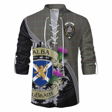 Tartan Vibes Clothing Haig Tartan Family Crest Ghillie Kilt Shirt Lion Rampant Royal Thistle Shield Celtic Inspired