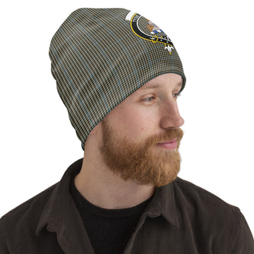 Haig Tartan Beanies Hat with Family Crest