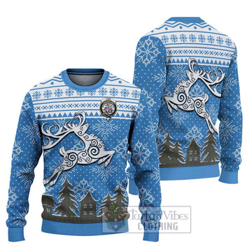 Haig Clan Christmas Ugly Sweater Celtic Reindeer Style