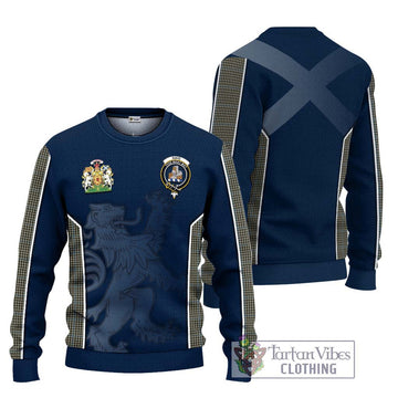 Haig Tartan Knitted Sweater with Family Crest and Lion Rampant Vibes Sport Style Unisex - Tartan Vibes Clothing
