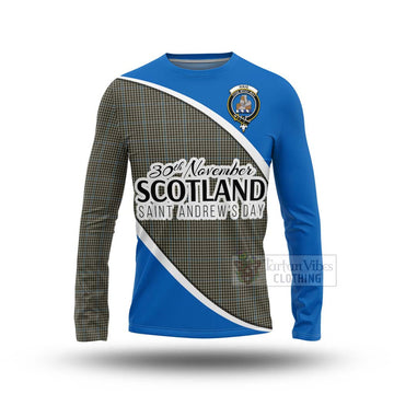 Tartan Vibes Clothing Haig Family Crest Tartan Long Sleeve T-Shirt Celebrate Saint Andrew's Day in Style