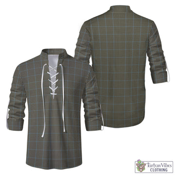 Tartan Vibes Clothing Haig Tartan Men's Scottish Traditional Jacobite Ghillie Kilt Shirt