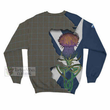 Tartan Vibes Clothing Haig Tartan Family Crest Sweatshirt Scottish Thistle Celtic Inspired