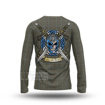 Haig Tartan Long Sleeve T-Shirt with Family Crest Celtic Skull Style - Tartan Vibes Clothing