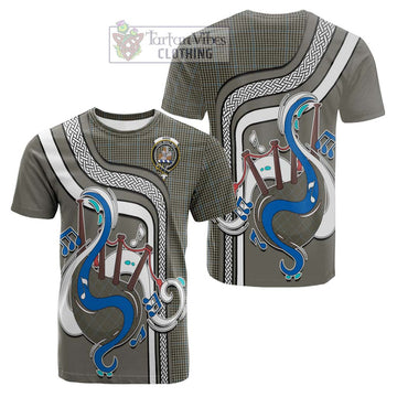 Haig Tartan Cotton T-shirt with Epic Bagpipe Style