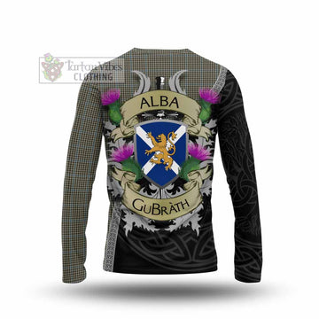 Haig Tartan Family Crest Long Sleeve T-Shirt Lion Rampant Royal Thistle Shield Celtic Inspired