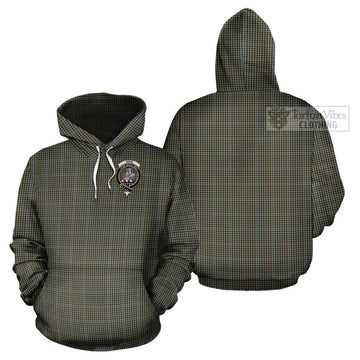 Haig Tartan Cotton Hoodie with Family Crest Pullover Hoodie - Tartan Vibes Clothing