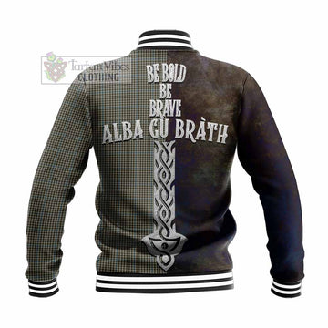 Haig Tartan Family Crest Baseball Jacket Alba Gu Brath Be Brave Lion Ancient Style